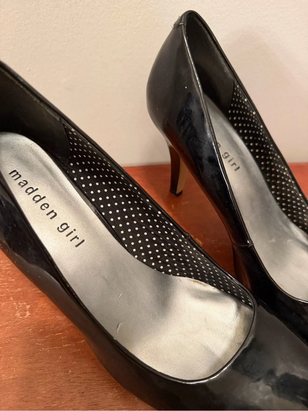 Madden Girl Black Patent High Heel Pumps